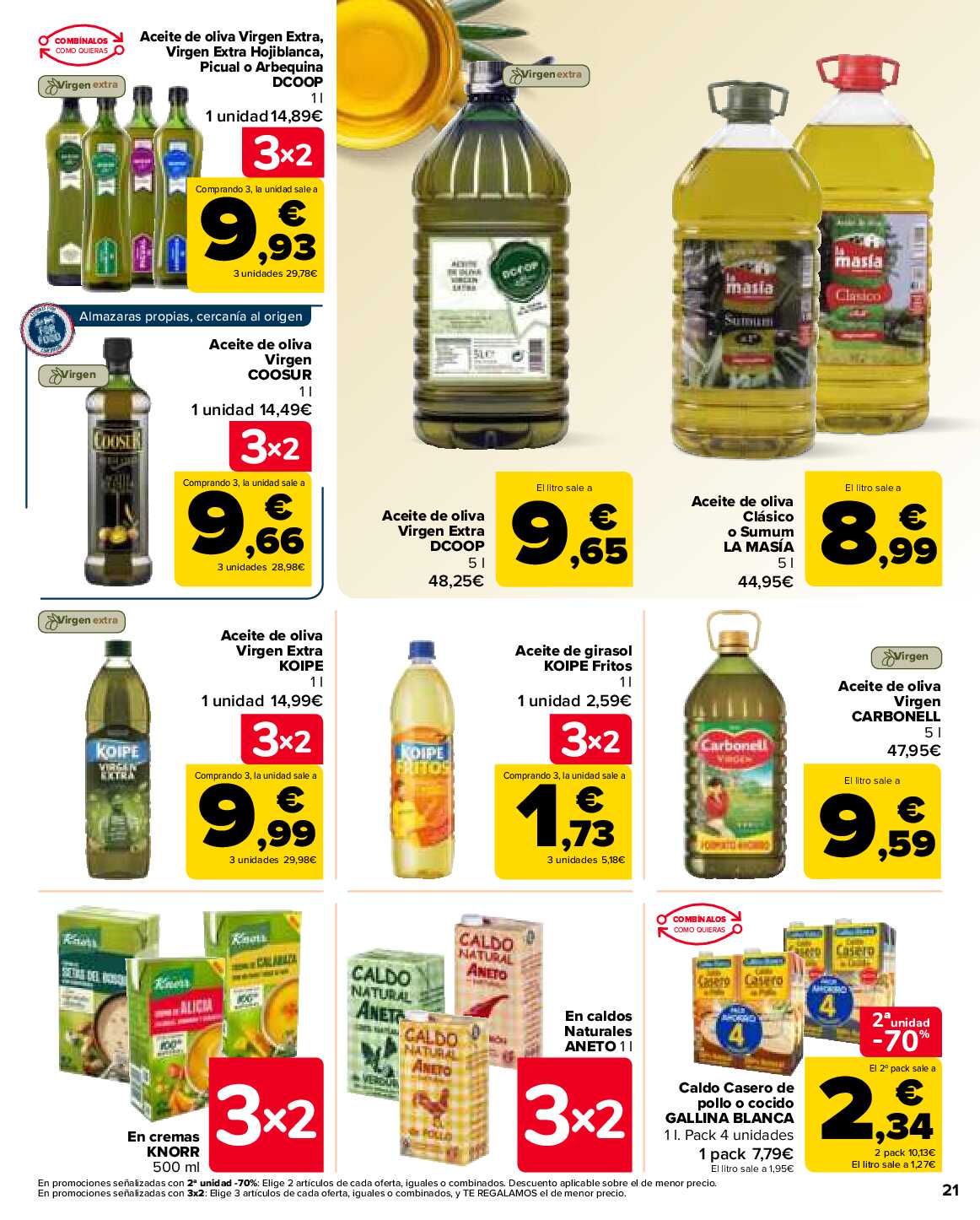3x2 en más de 2.500 productos Carrefour. Página 21