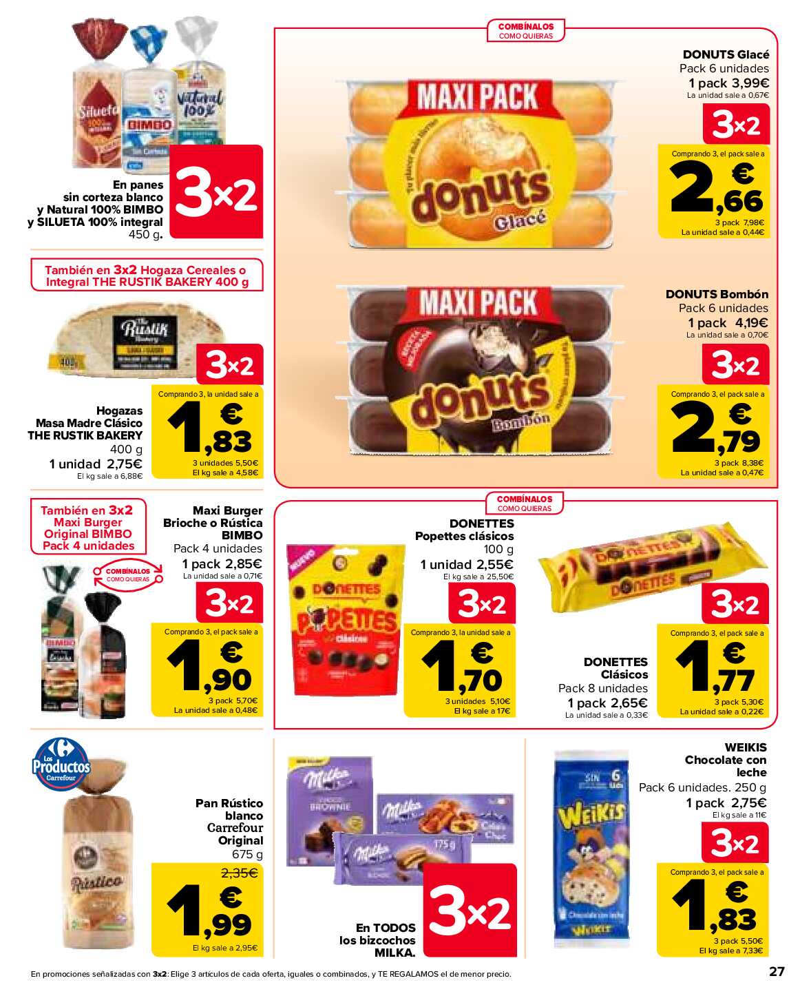3x2 en más de 2.500 productos Carrefour. Página 27