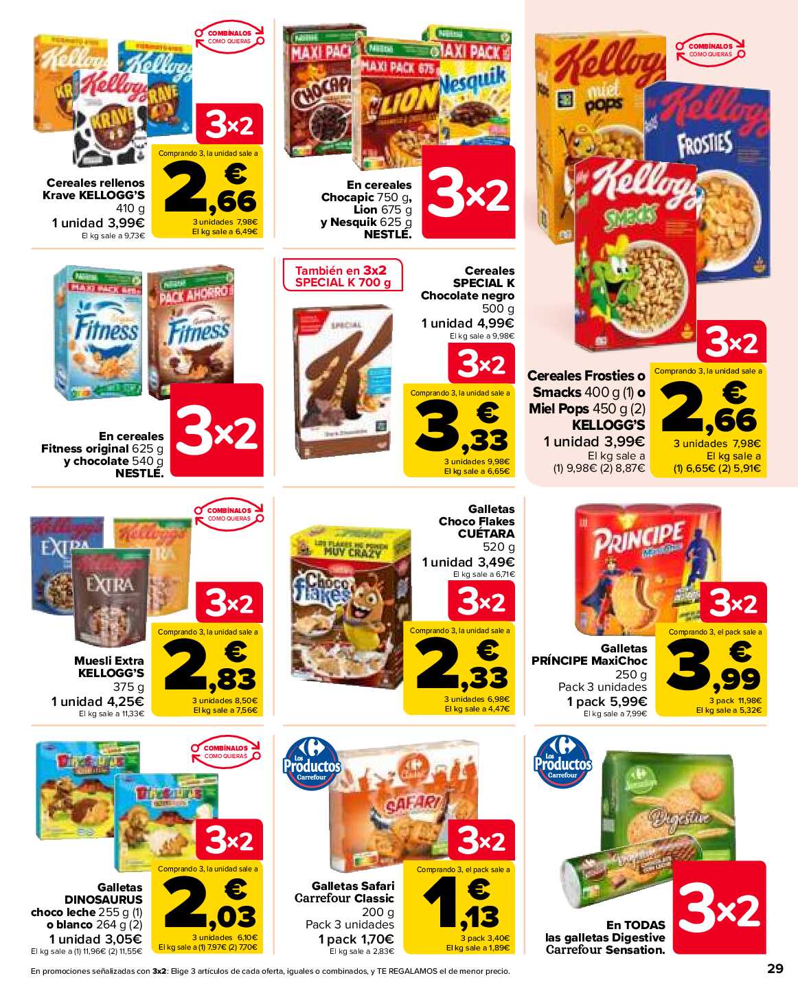 3x2 en más de 2.500 productos Carrefour. Página 29