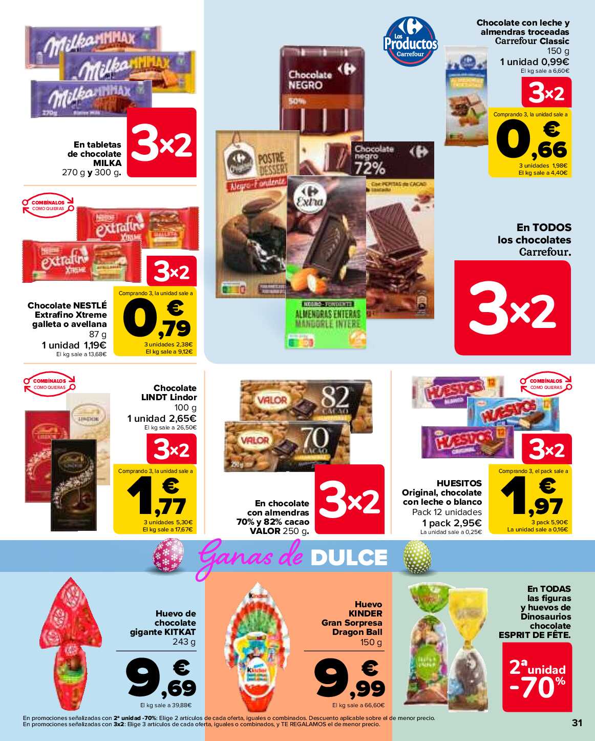 3x2 en más de 2.500 productos Carrefour. Página 31