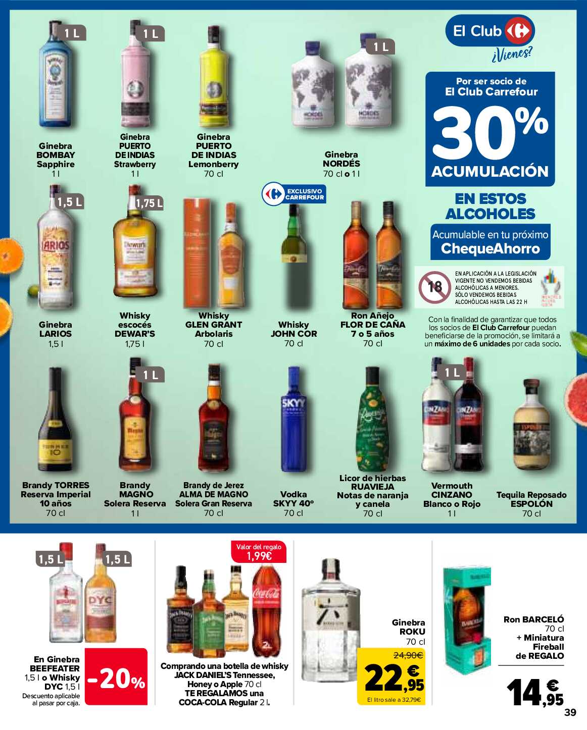 3x2 en más de 2.500 productos Carrefour. Página 39