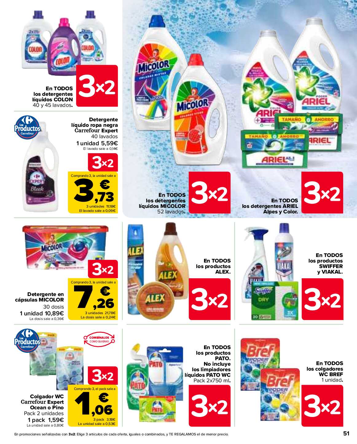 3x2 en más de 2.500 productos Carrefour. Página 51