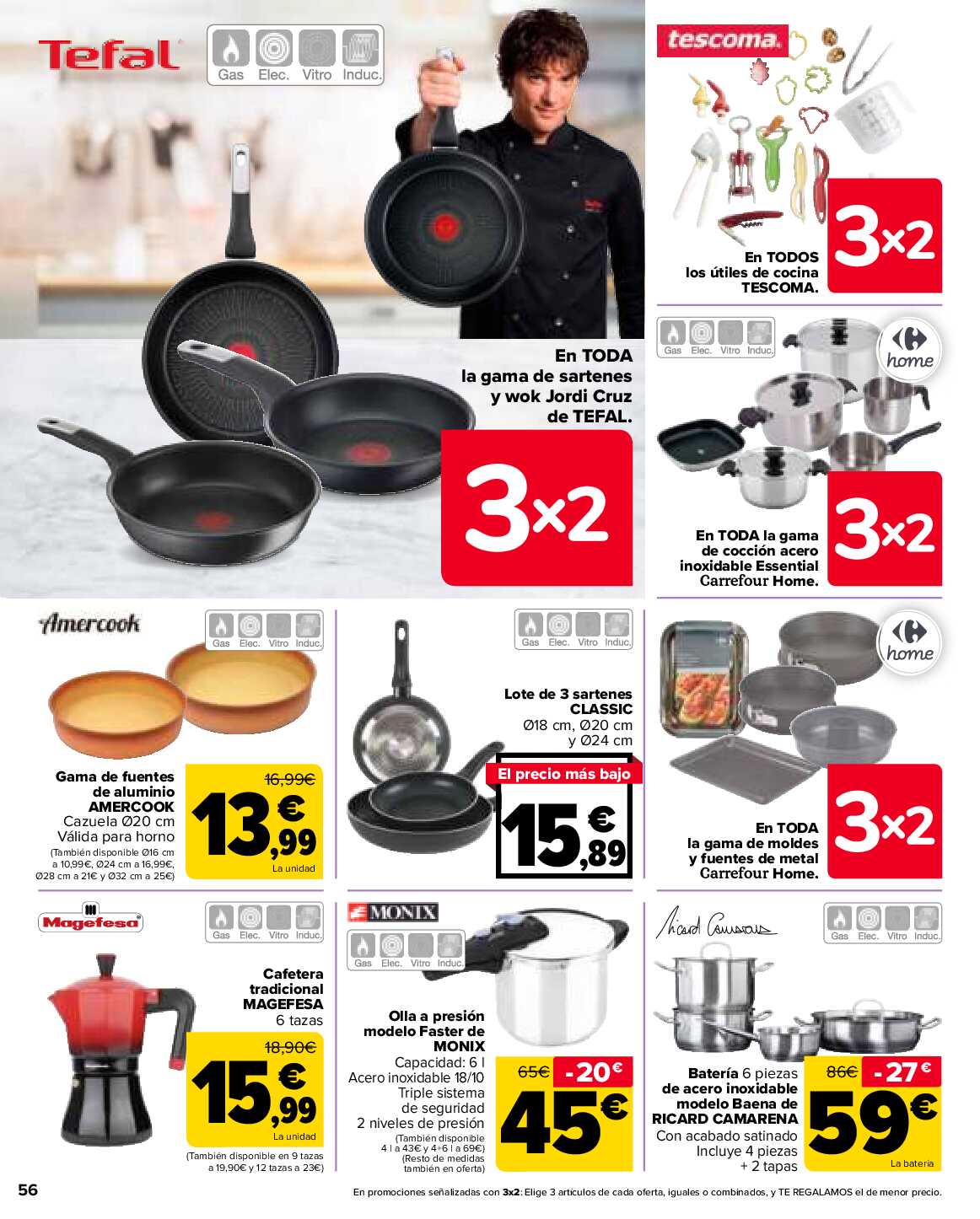 3x2 en más de 2.500 productos Carrefour. Página 56