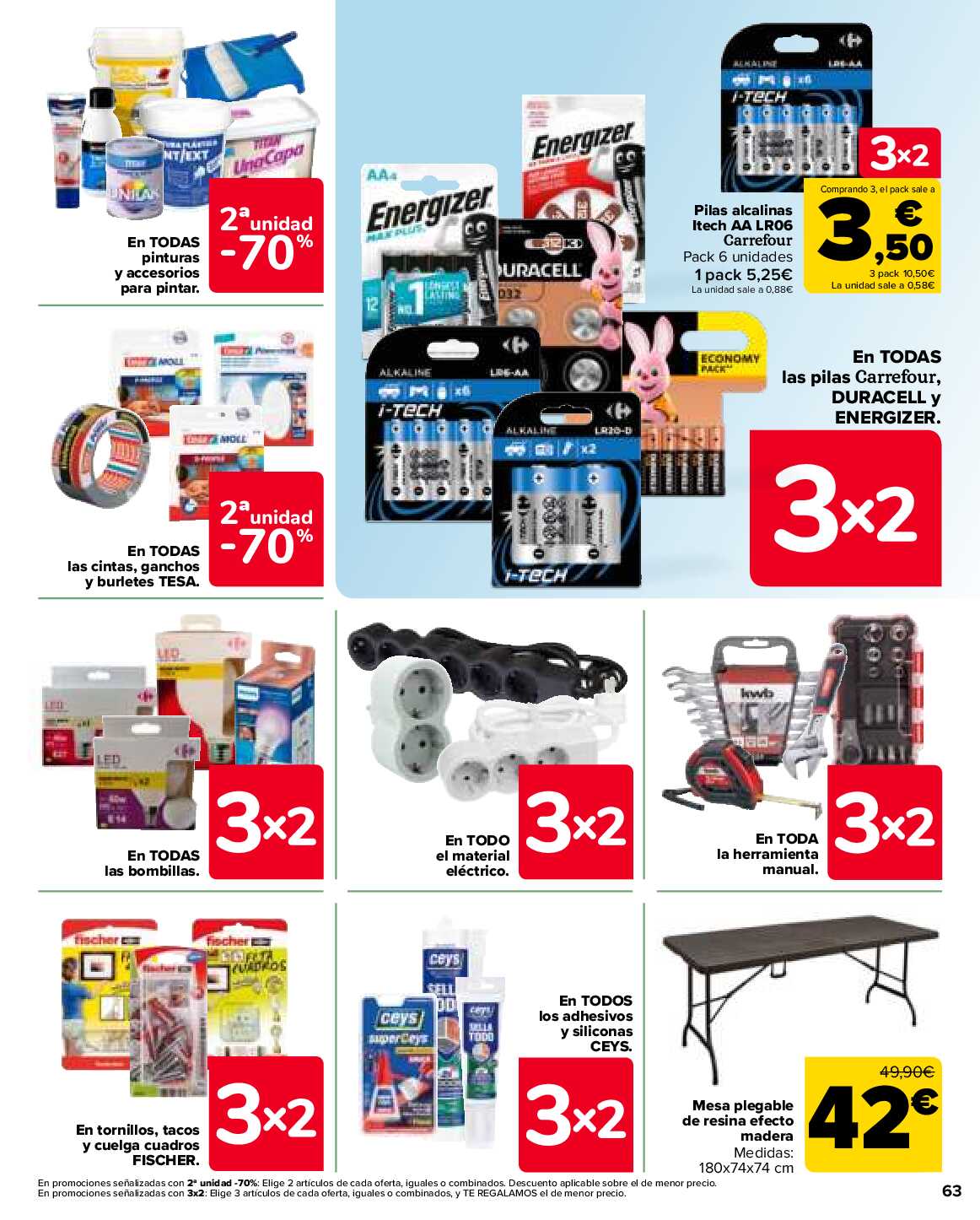 3x2 en más de 2.500 productos Carrefour. Página 63
