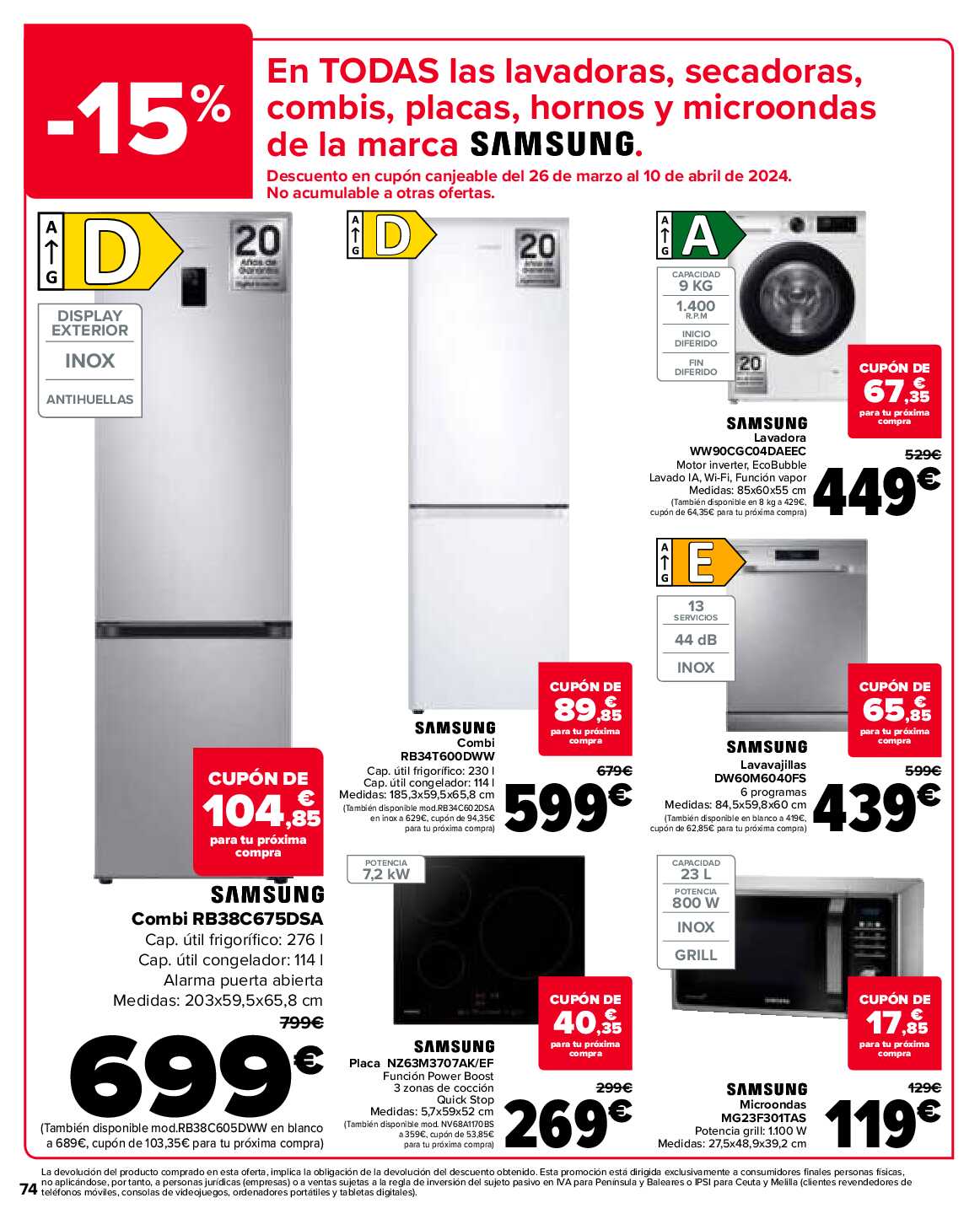 3x2 en más de 2.500 productos Carrefour. Página 74
