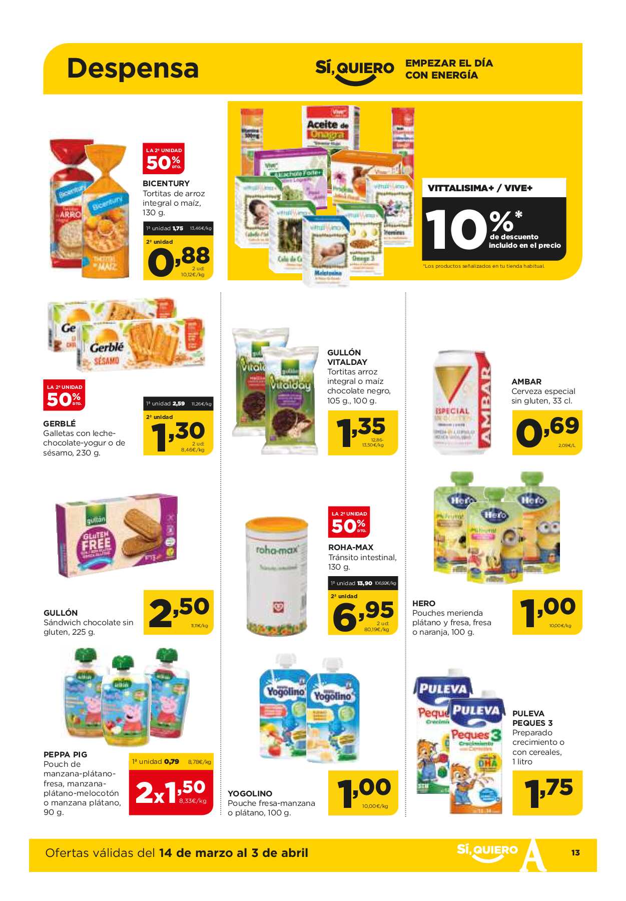 Ofertas quincenales Alimerka. Página 13