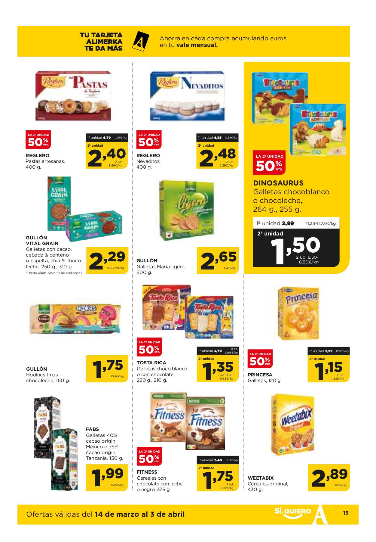 Ofertas quincenales Alimerka. Página 15