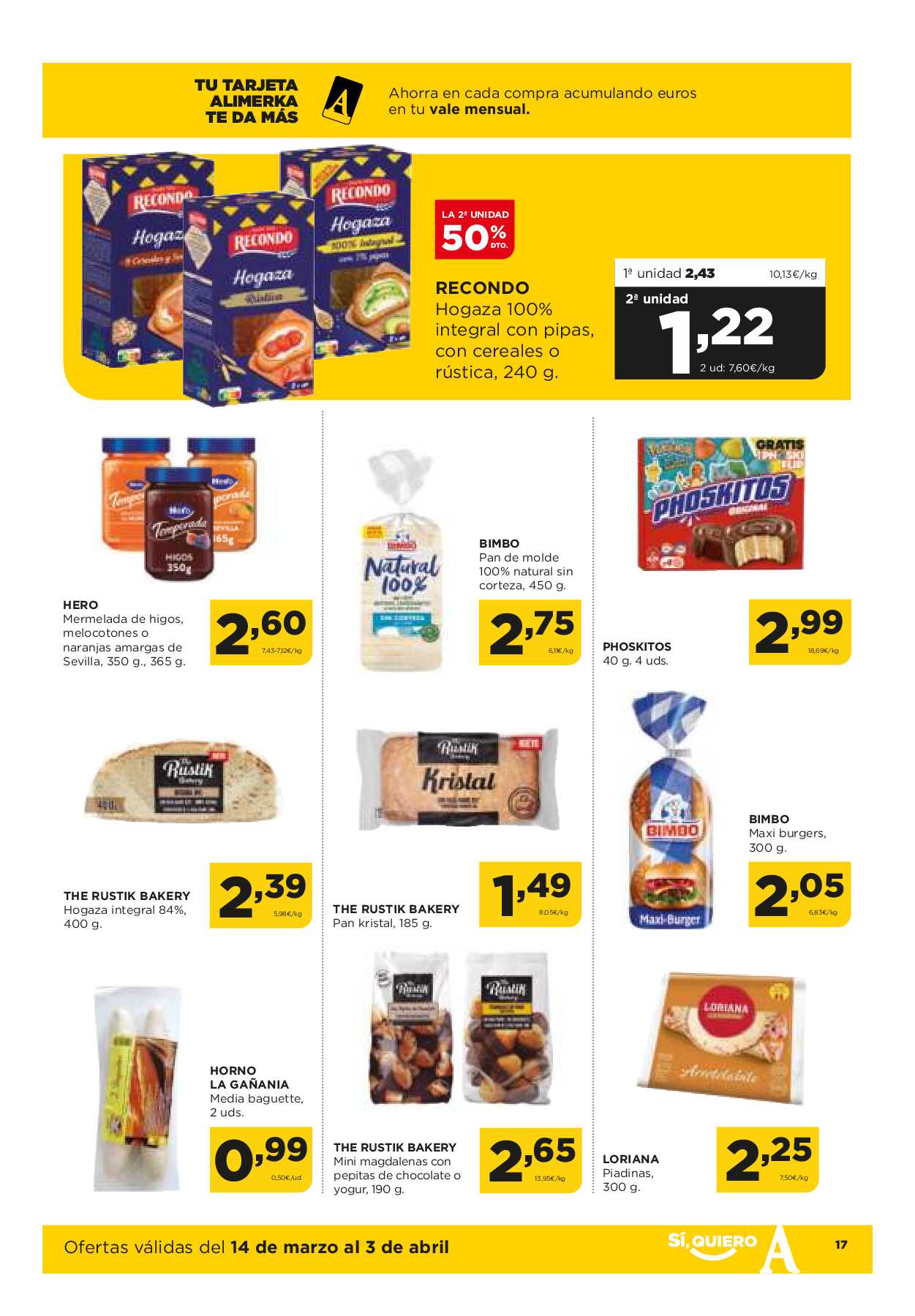 Ofertas quincenales Alimerka. Página 17