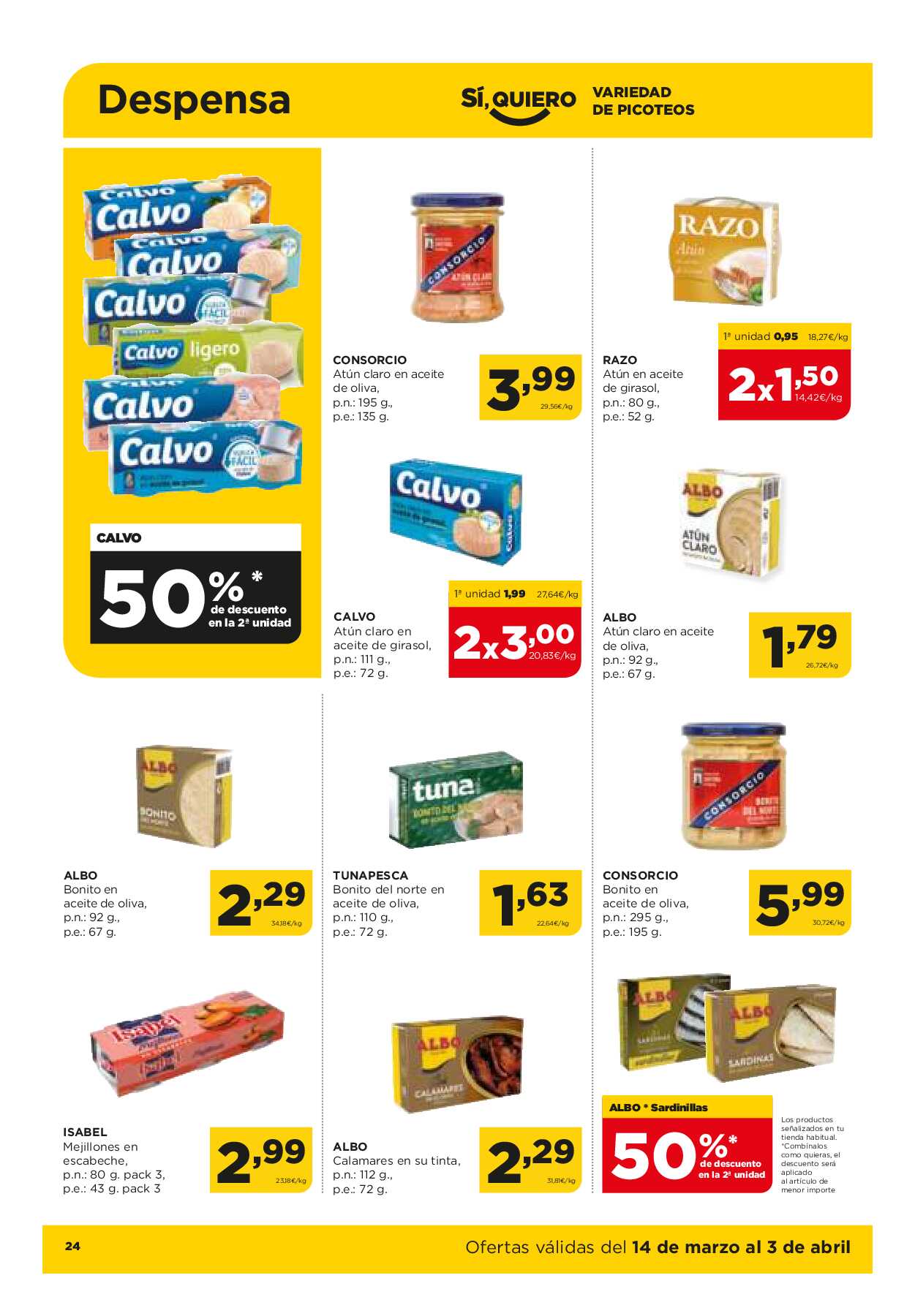 Ofertas quincenales Alimerka. Página 24