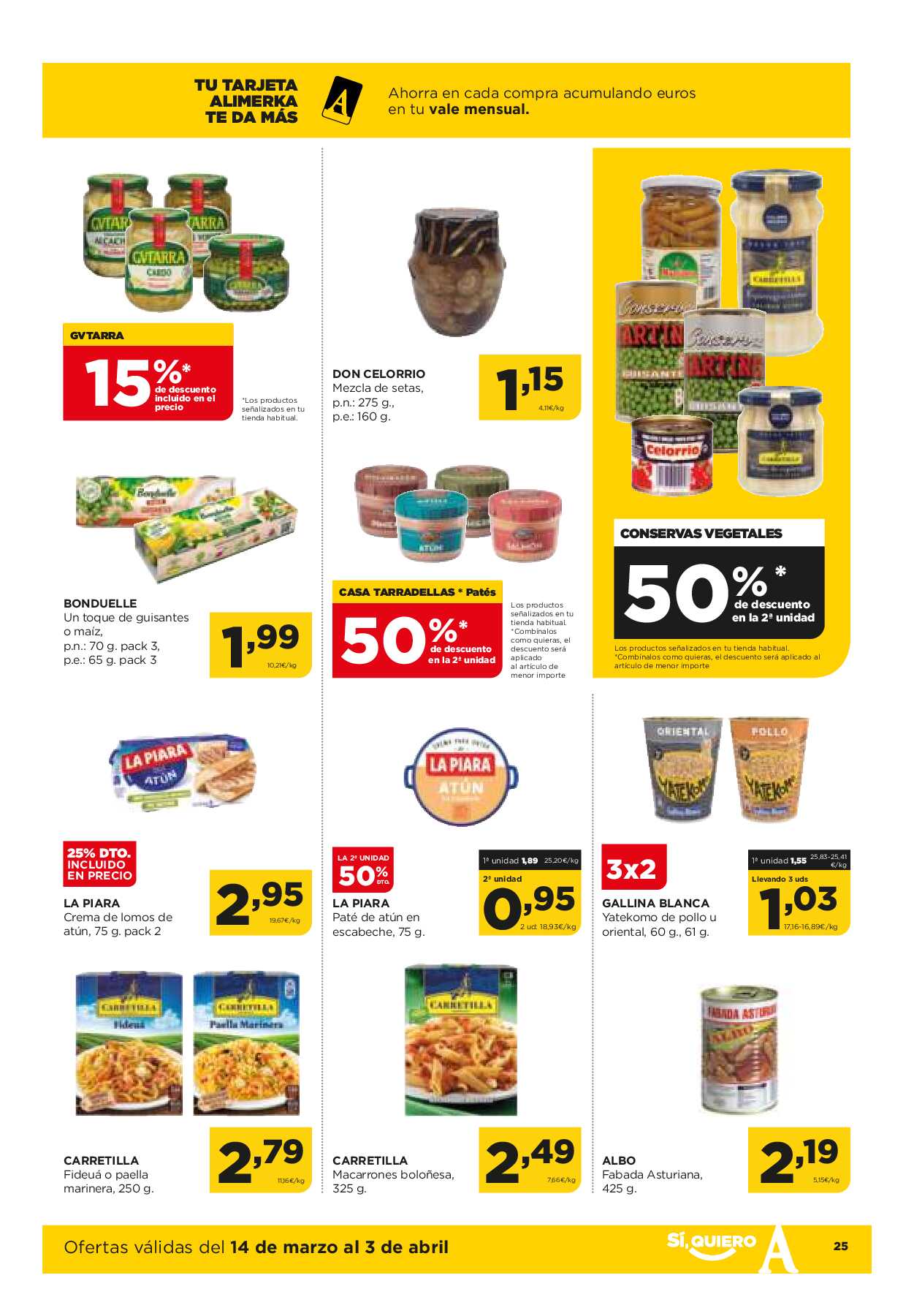 Ofertas quincenales Alimerka. Página 25