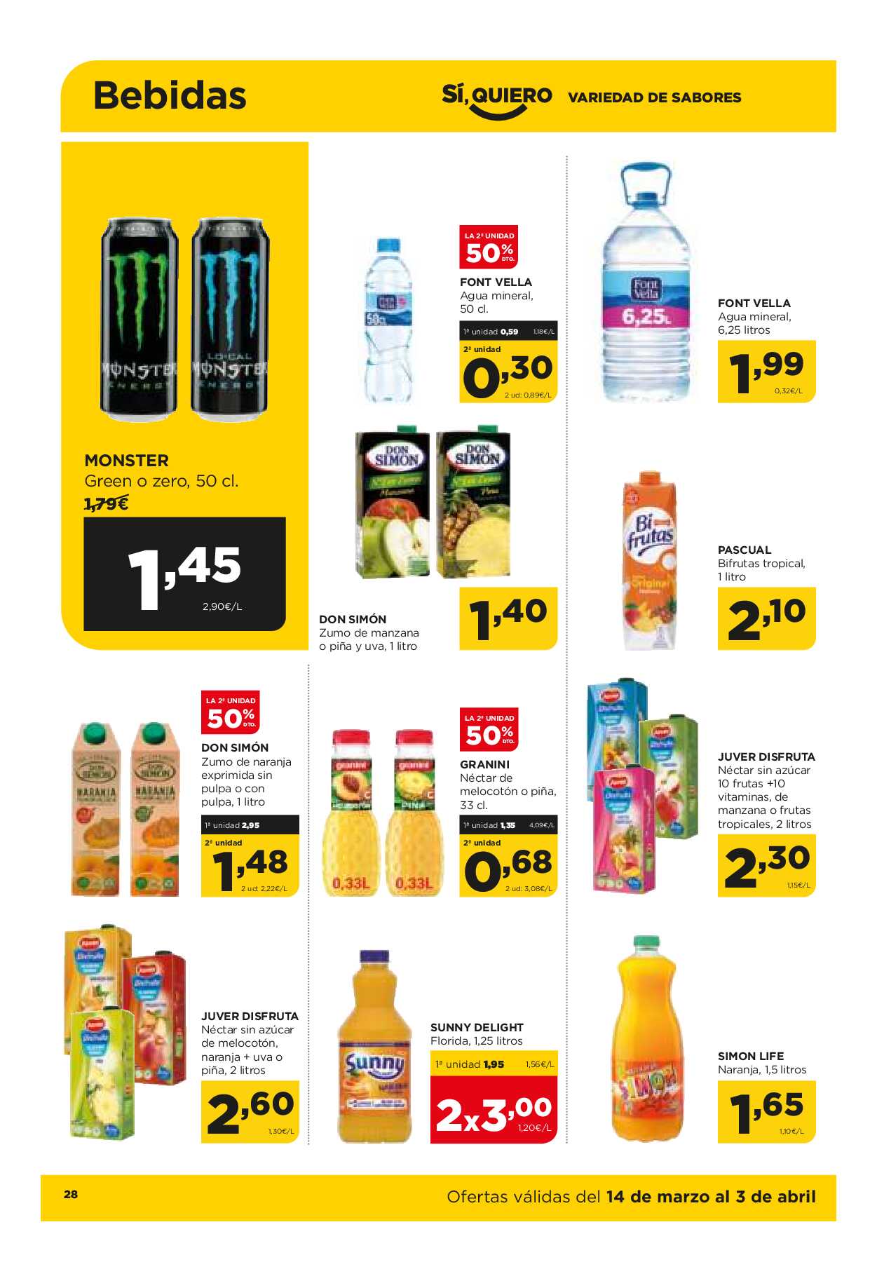 Ofertas quincenales Alimerka. Página 28