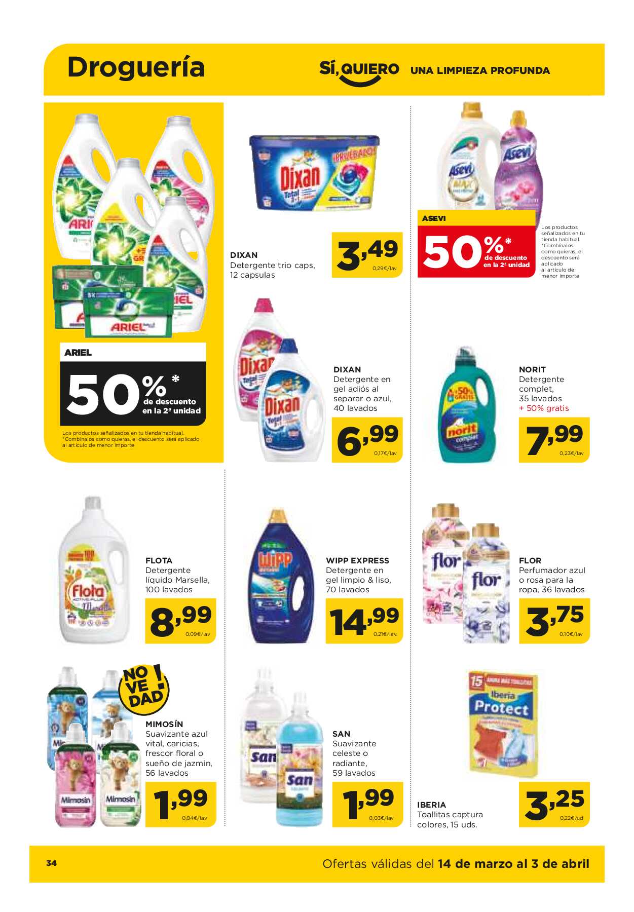 Ofertas quincenales Alimerka. Página 34