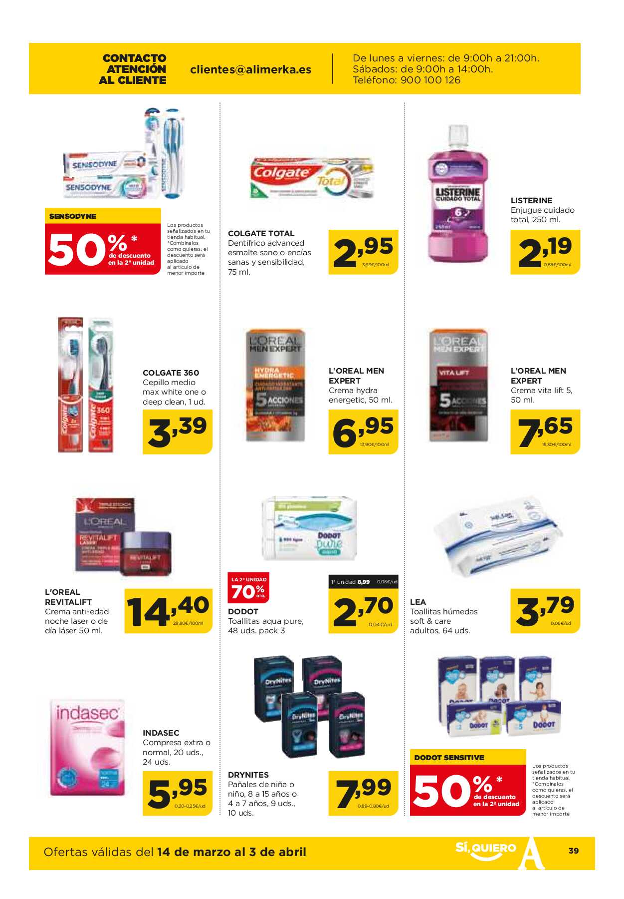 Ofertas quincenales Alimerka. Página 39