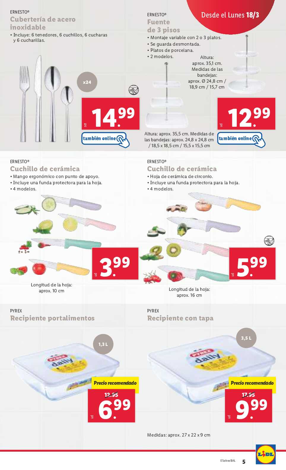 Folleto semanal hogar Lidl. Página 05