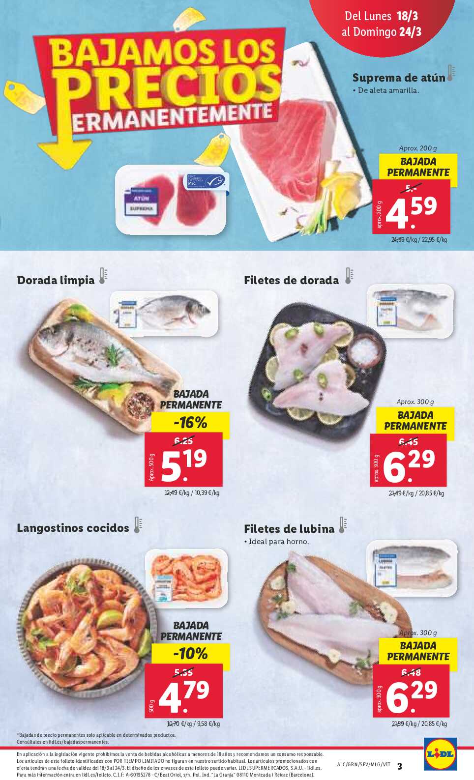 Folleto semanal Lidl. Página 03
