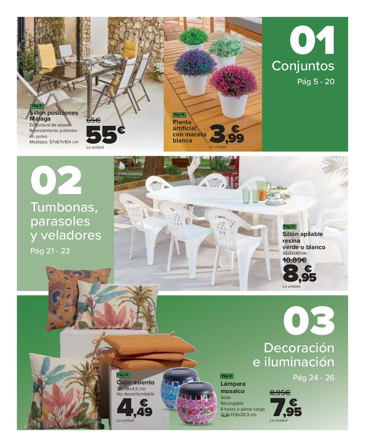 Ofertas de jardín Carrefour. Página 02