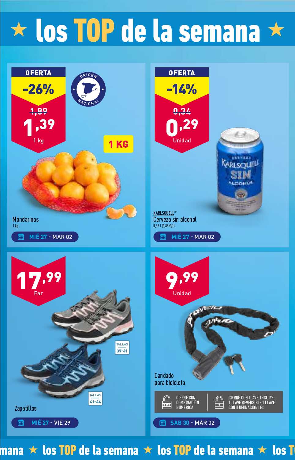 Folleto semanal Aldi. Página 02