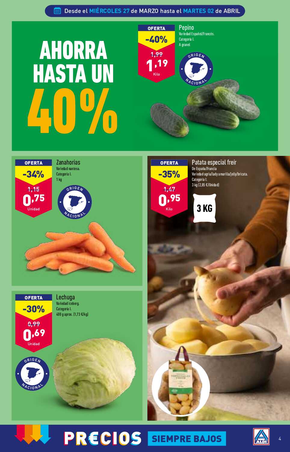 Folleto semanal Aldi. Página 04