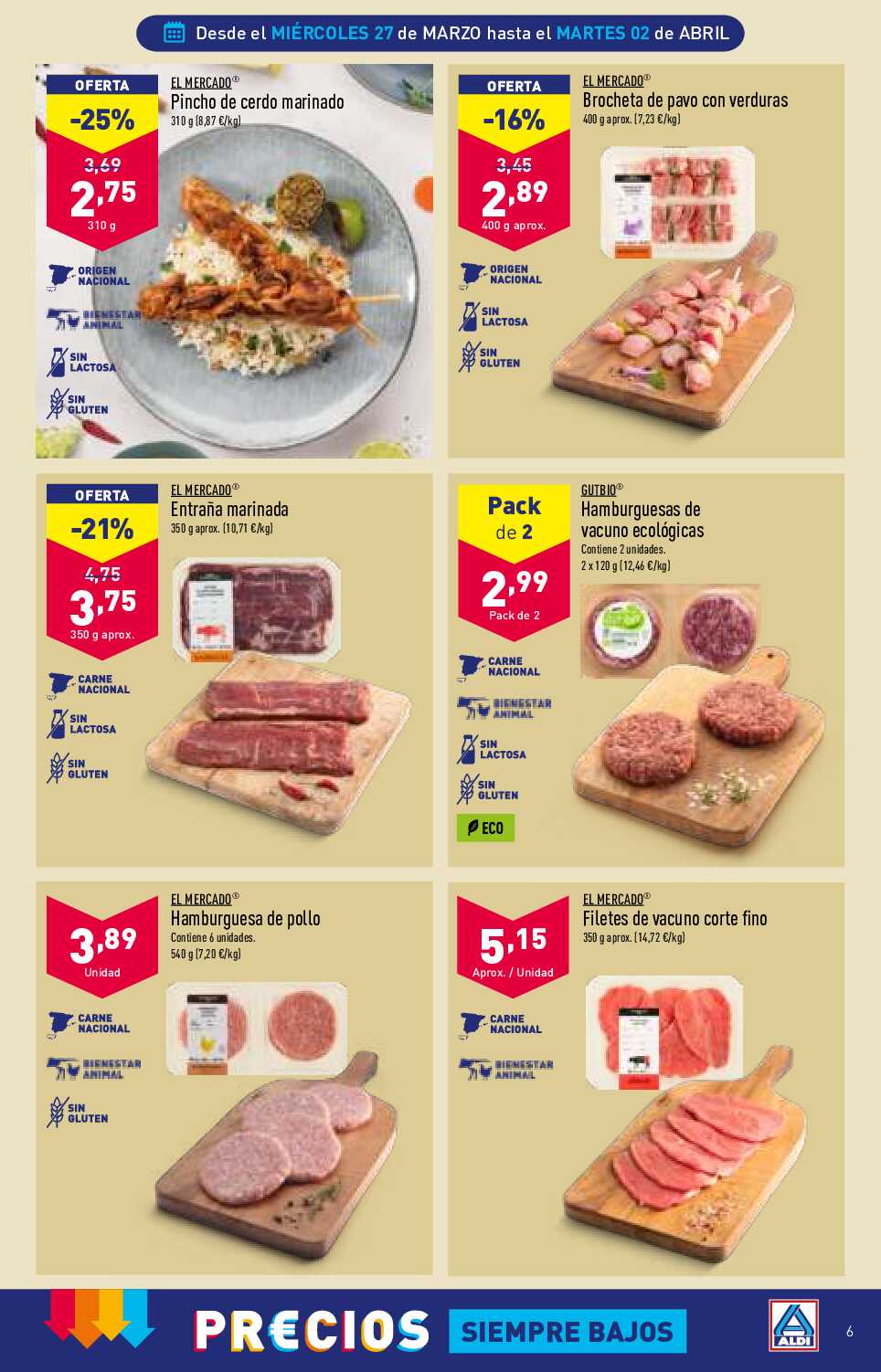 Folleto semanal Aldi. Página 06