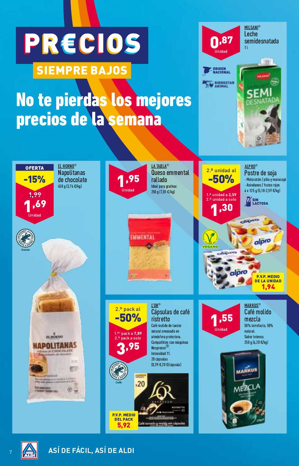 Folleto semanal Aldi. Página 07