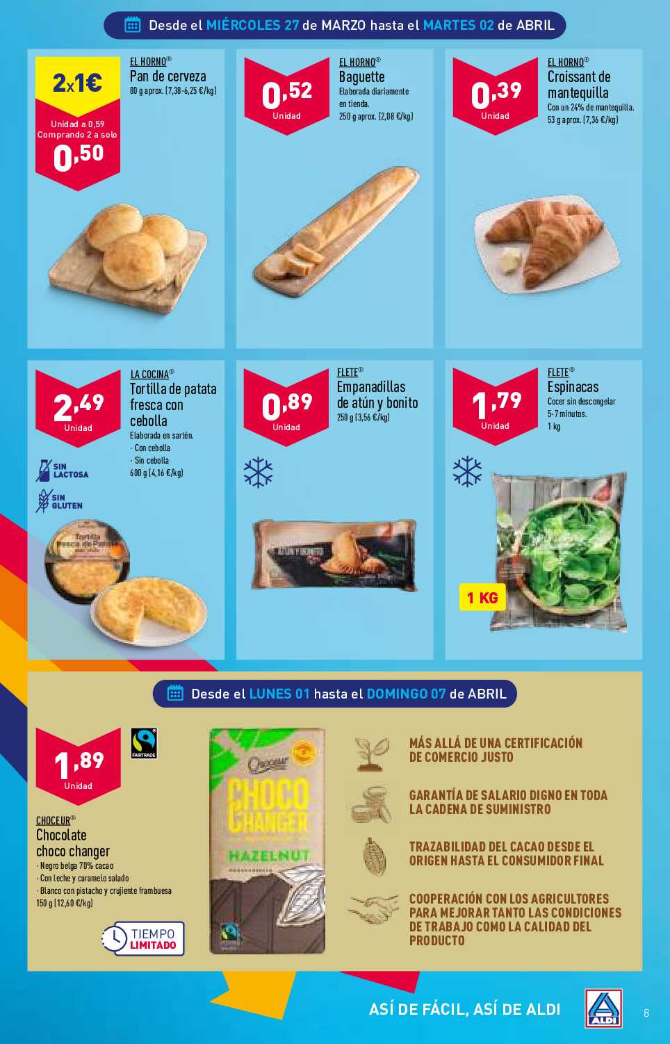 Folleto semanal Aldi. Página 08