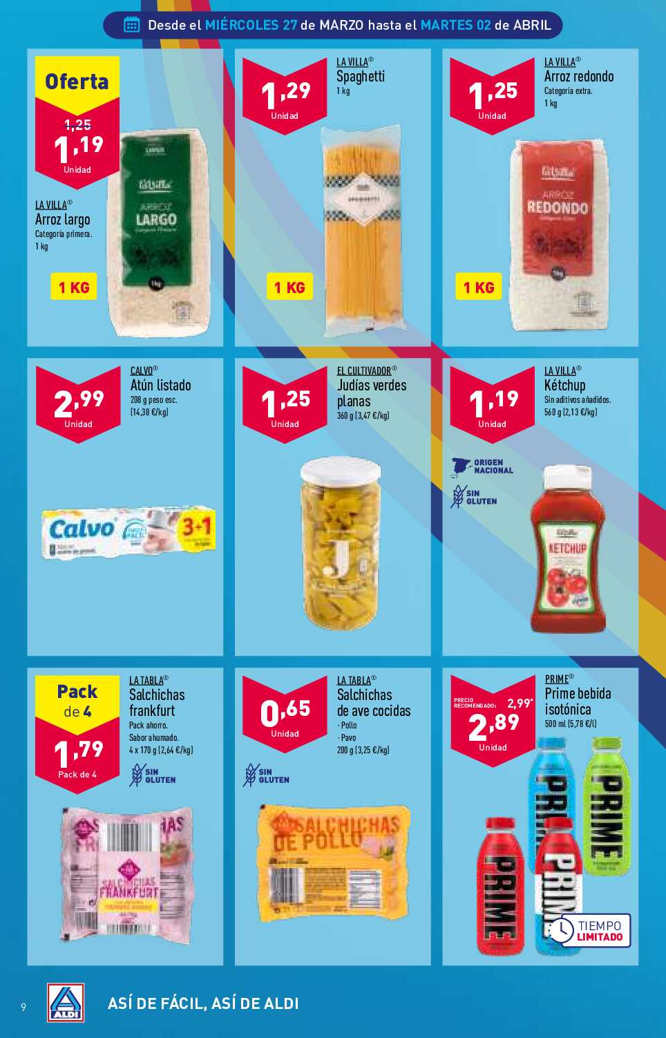 Folleto semanal Aldi. Página 09