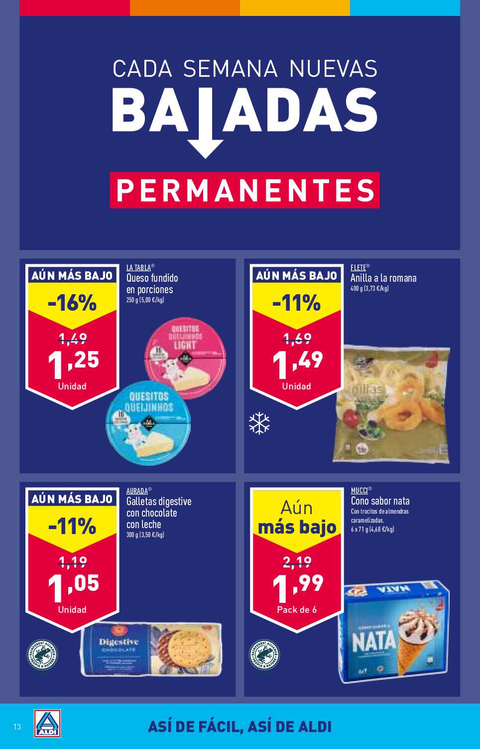 Folleto semanal Aldi. Página 13