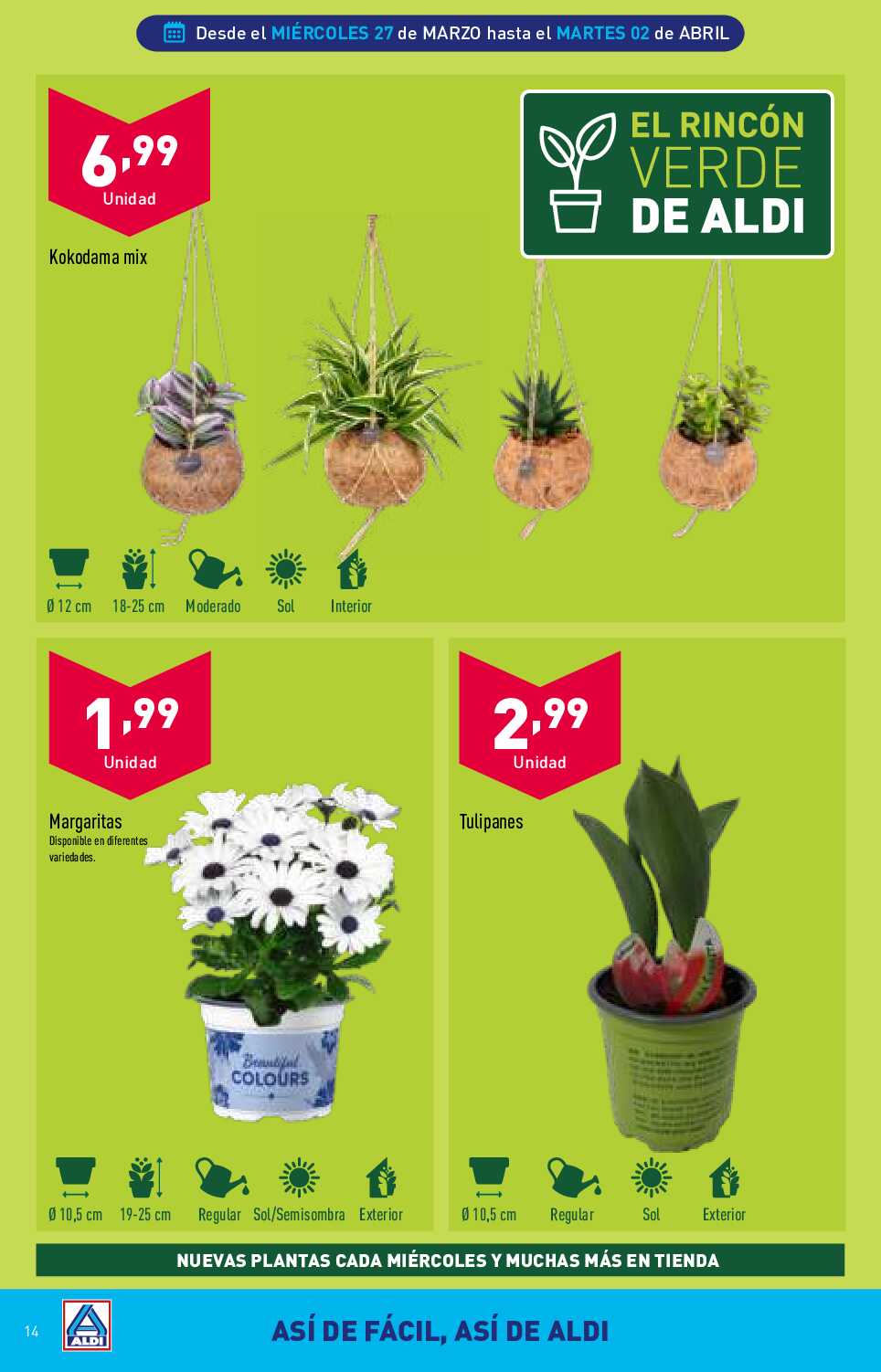 Folleto semanal Aldi. Página 14