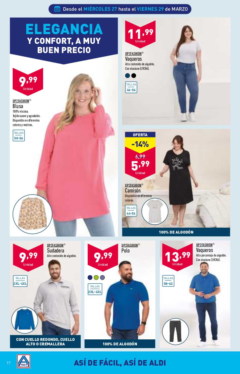 Folleto semanal Aldi. Página 17
