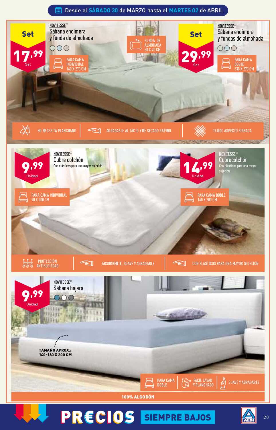 Folleto semanal Aldi. Página 20