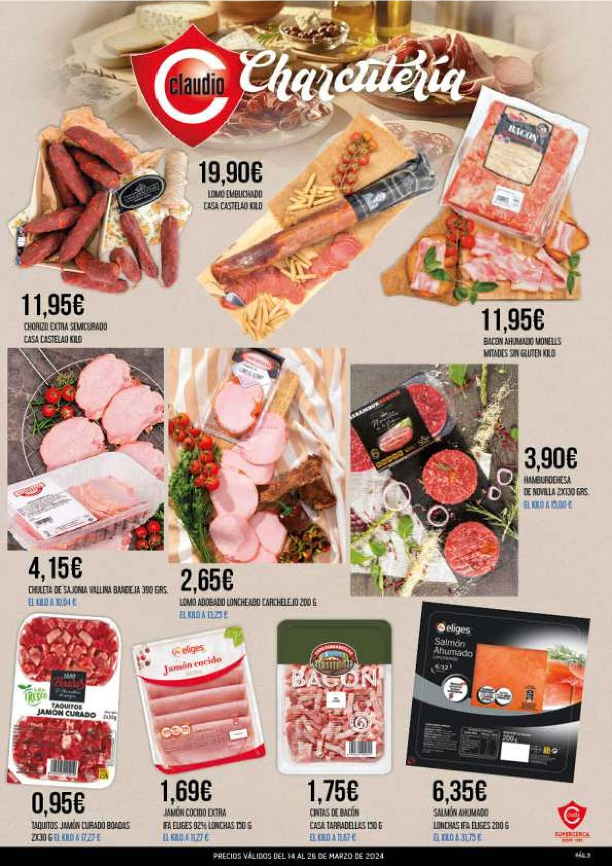 Folleto quincenal Supermercado Claudio. Página 03