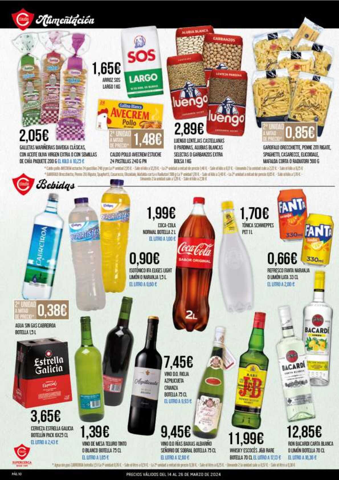 Folleto quincenal Supermercado Claudio. Página 10