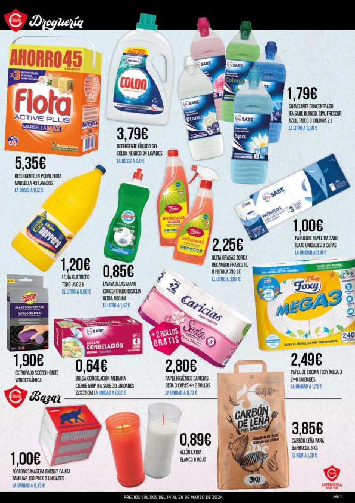 Folleto quincenal Supermercado Claudio. Página 11