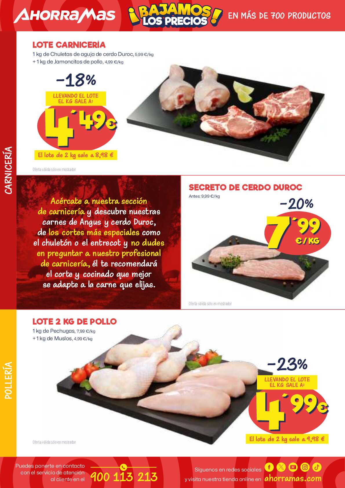 Folleto semanal Ahorramas. Página 04