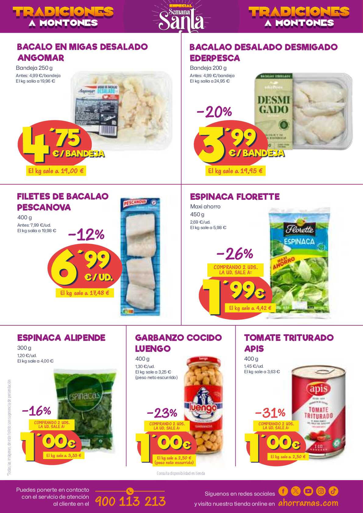 Folleto semanal Ahorramas. Página 12