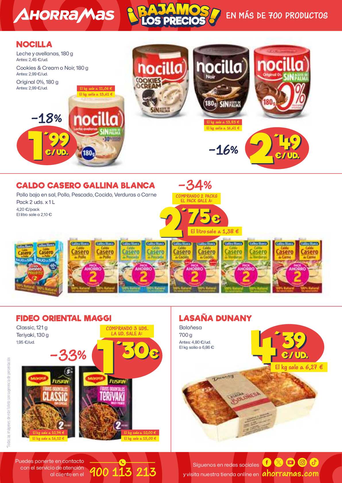 Folleto semanal Ahorramas. Página 14