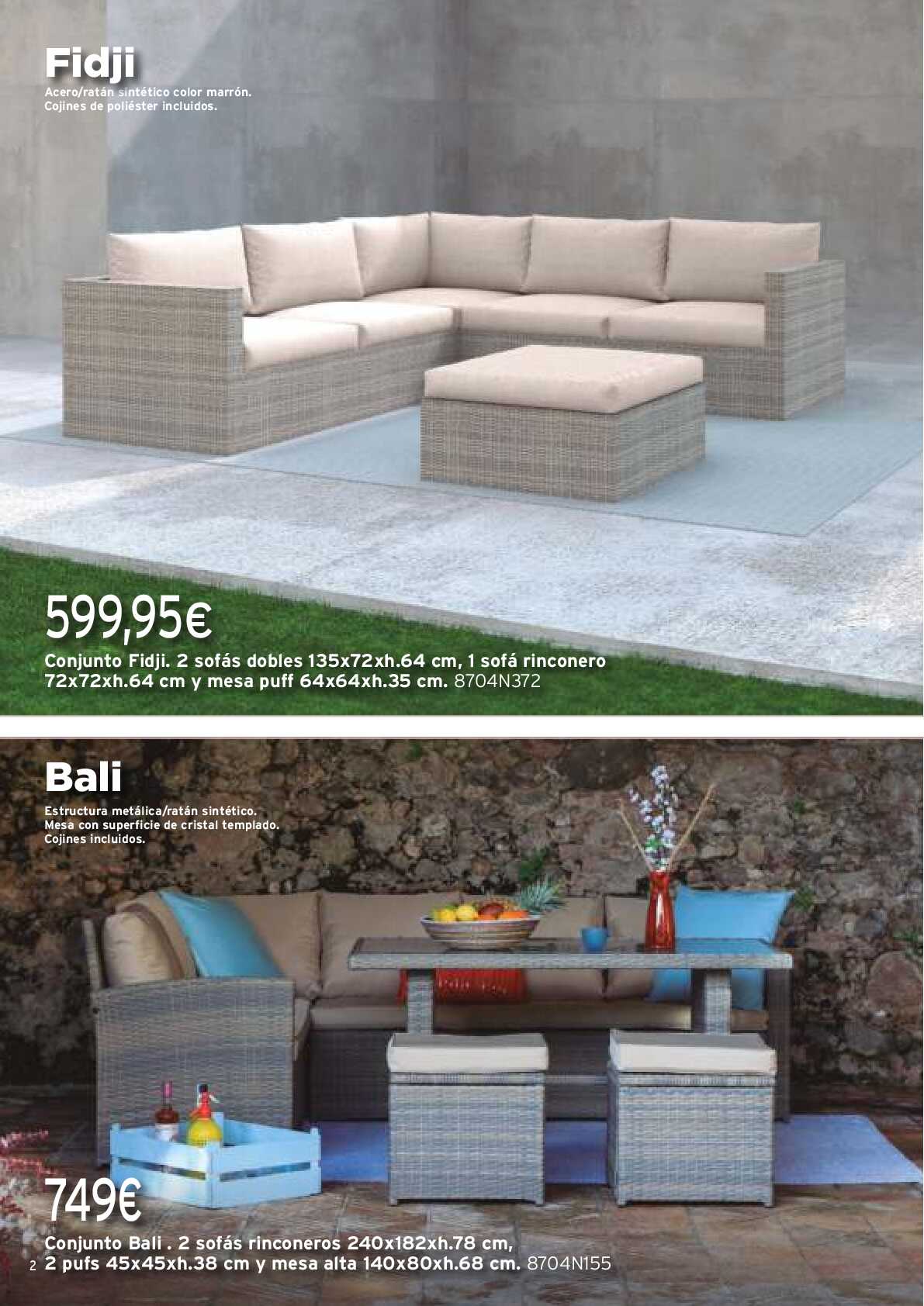 Muebles de exterior Cadena 88. Página 02