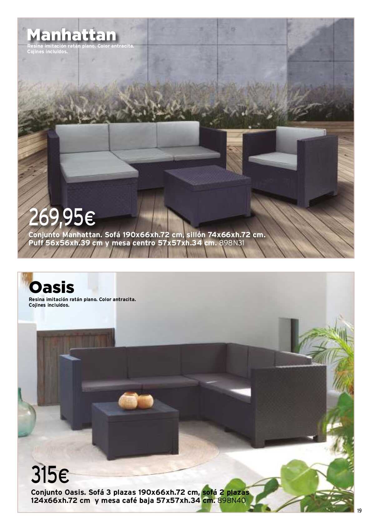 Muebles de exterior Cadena 88. Página 19