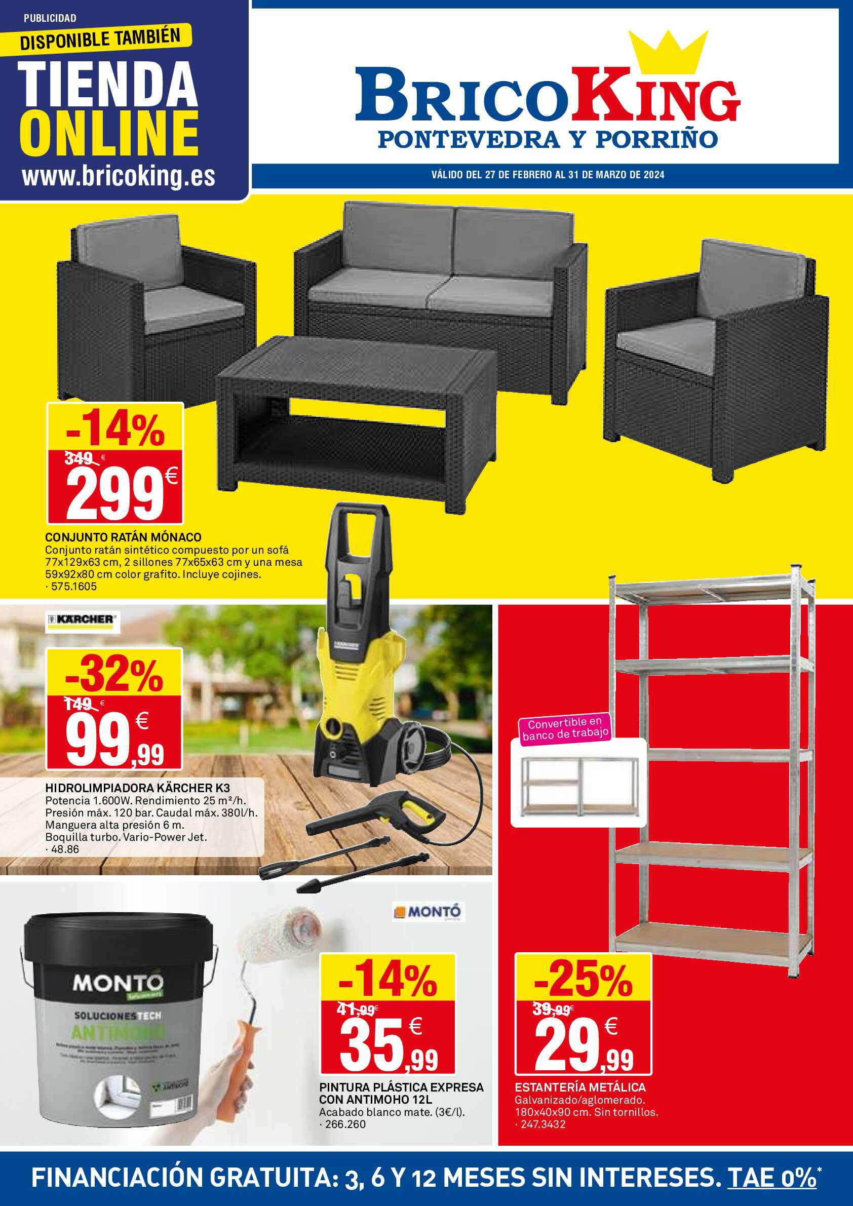 Folleto ofertas Bricoking. Página 01