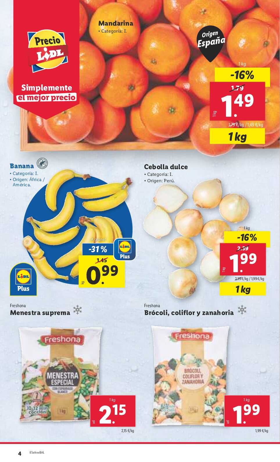 Folleto semanal Lidl. Página 04