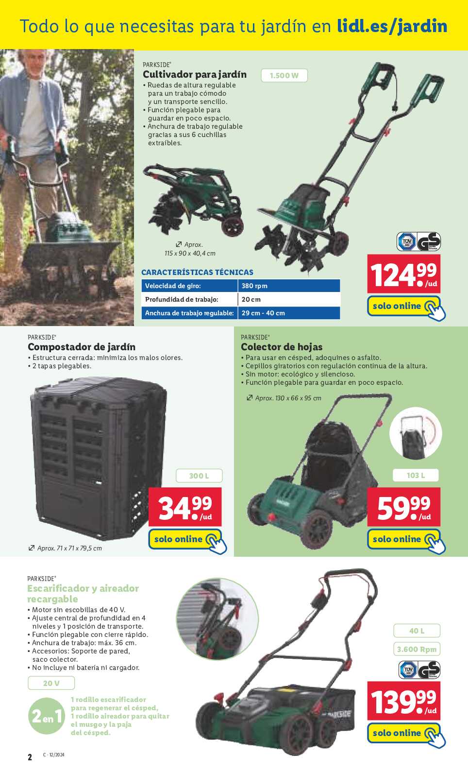 Ofertas jardín Lidl. Página 02