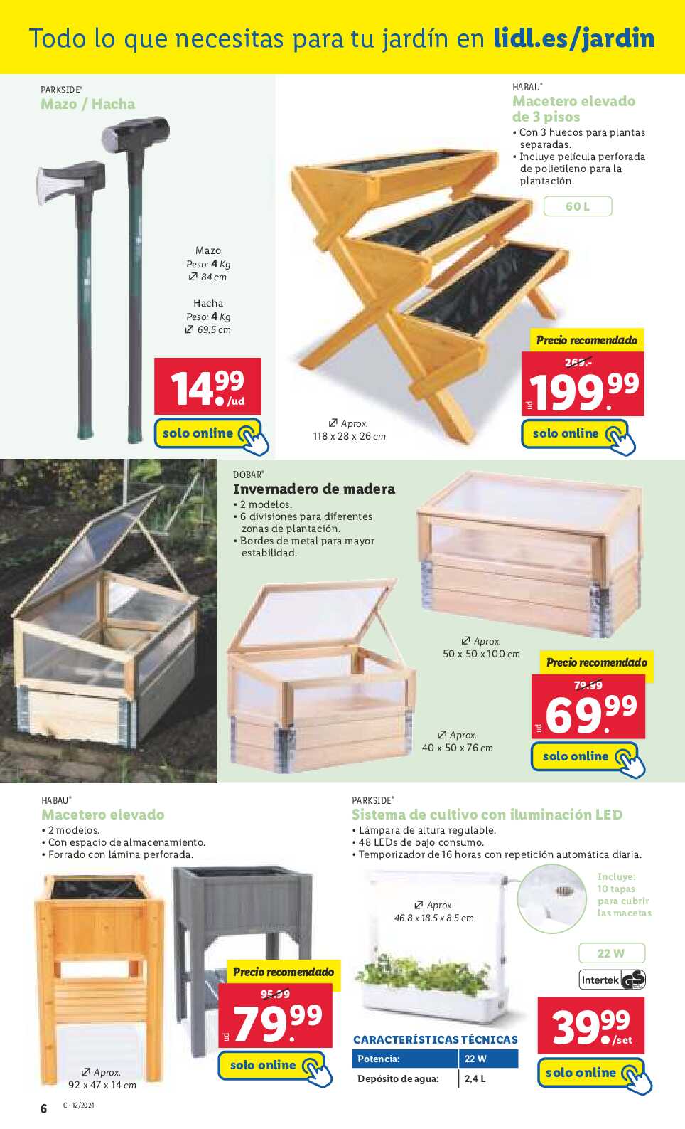 Ofertas jardín Lidl. Página 06