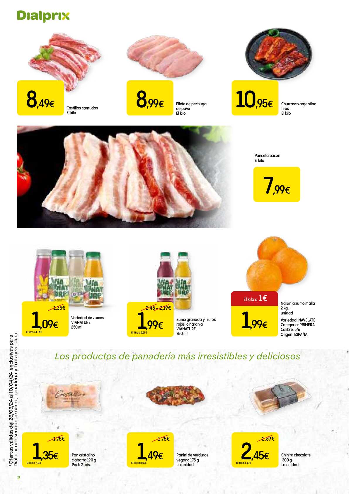 Productos con sabor a tradición Dialprix. Página 02