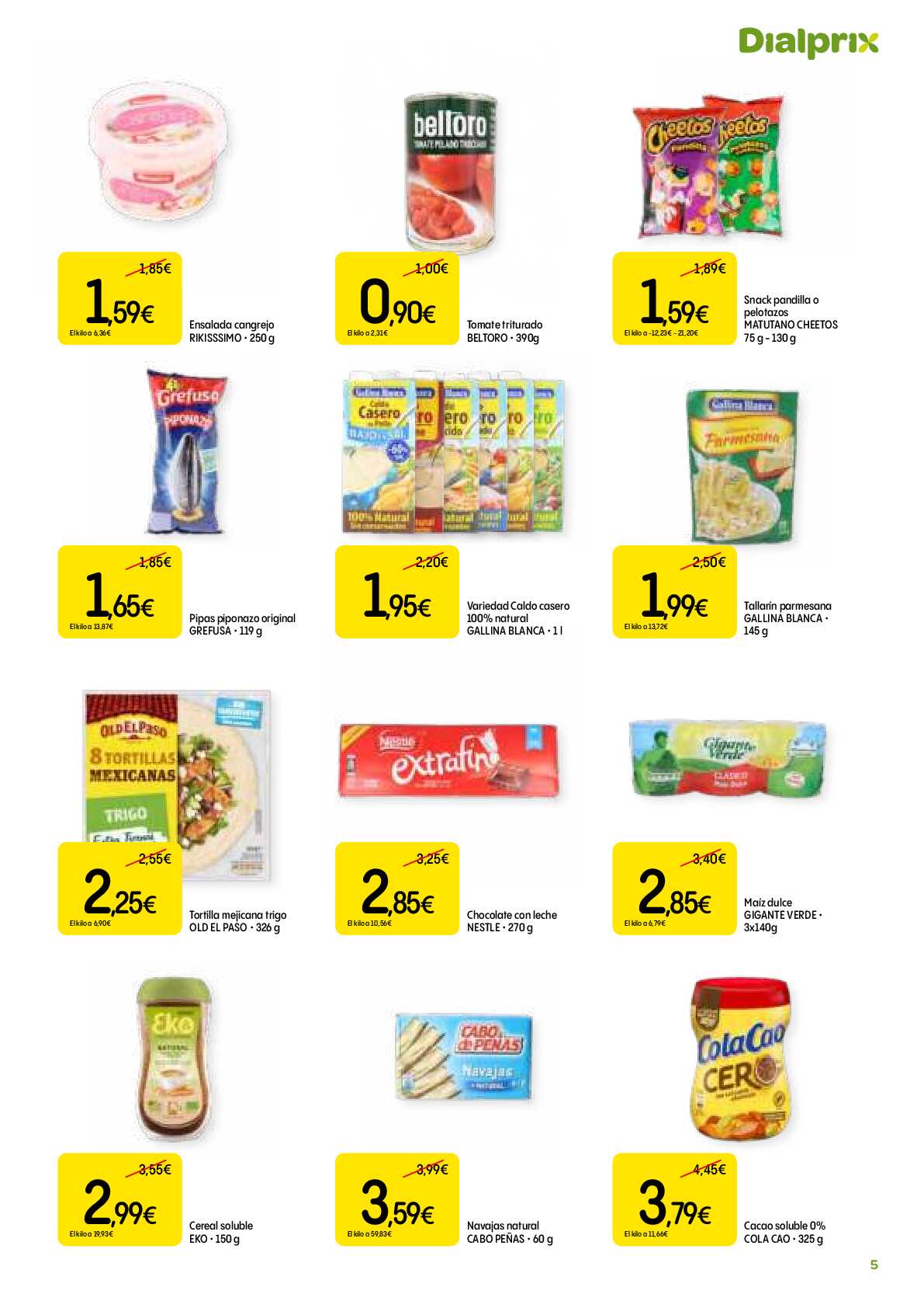 Productos con sabor a tradición Dialprix. Página 05