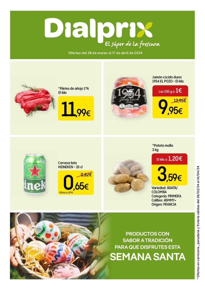Productos con sabor a tradición Dialprix. Página de portada