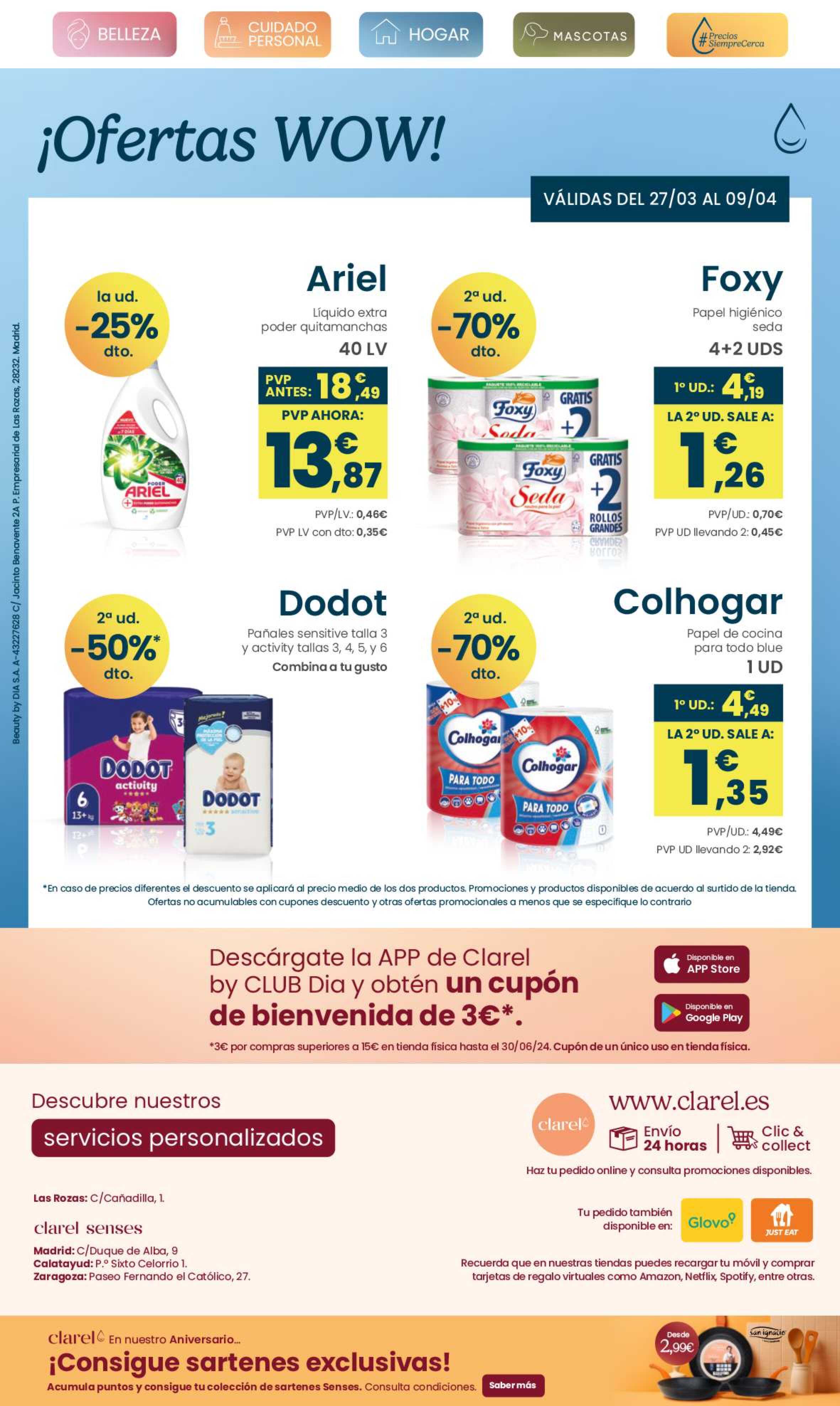 Folleto quincenal Clarel. Página 14