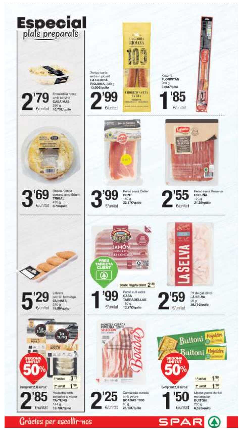 Folleto semanal Spar. Página 07