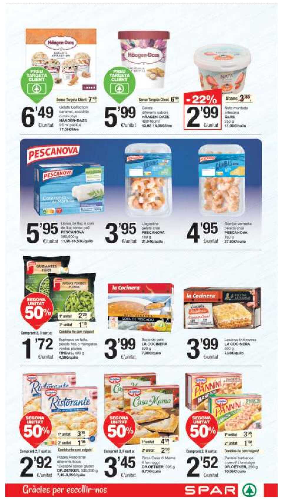Folleto semanal Spar. Página 11