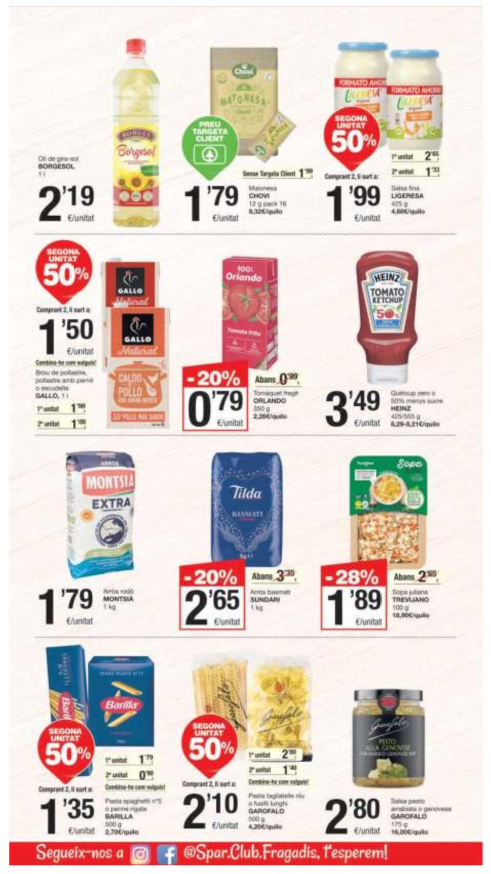 Folleto semanal Spar. Página 12
