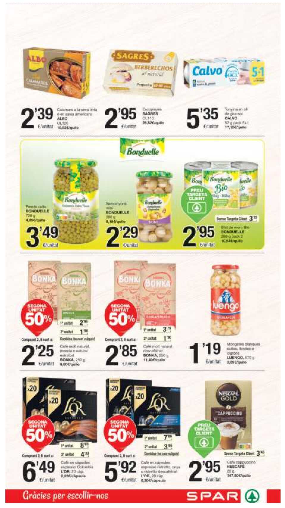 Folleto semanal Spar. Página 13